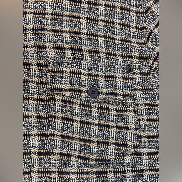 UNKNWN Tweed Shacket Full Zip Shirt Jacket Men Large Multicolor Long Sleeve - Picture 2 of 7